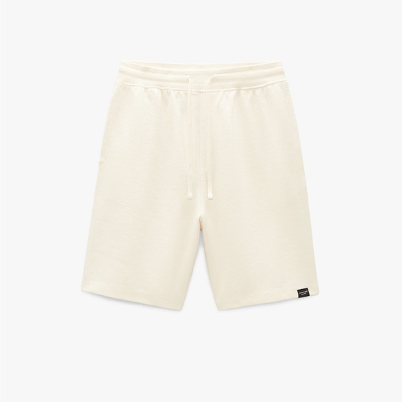 𝗡𝗪𝗧 𝗭𝗮𝗿𝗮 • Structured Ottoman Shorts Adjustable Waist Front Back Pockets - Picture 11 of 11